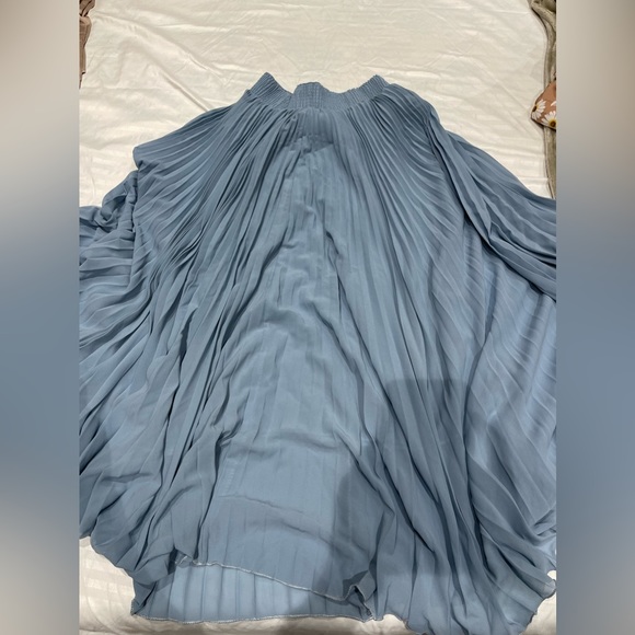 SKY BLUE PLEATED SKIRT FOR HER - Picture 2 of 4
